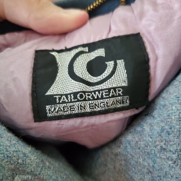 Vintage Pale Blue Scallop Peacoat 4t - Picture 5 of 6